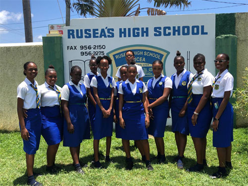 Rusea's High School students